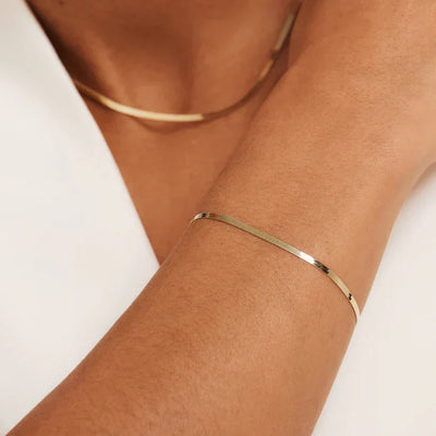 Gold Soleil Serpent Bracelet