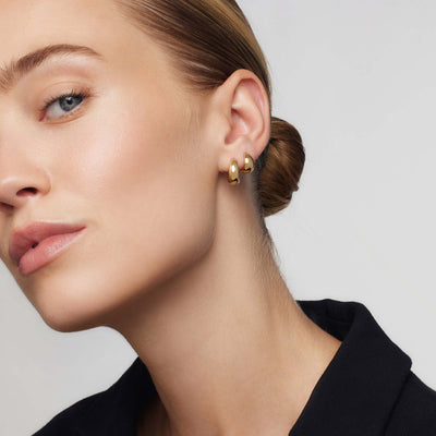 Gold Rue Hoop Earrings