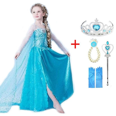 Blaue Prinzessinnen-Set Kind – LunaBelle