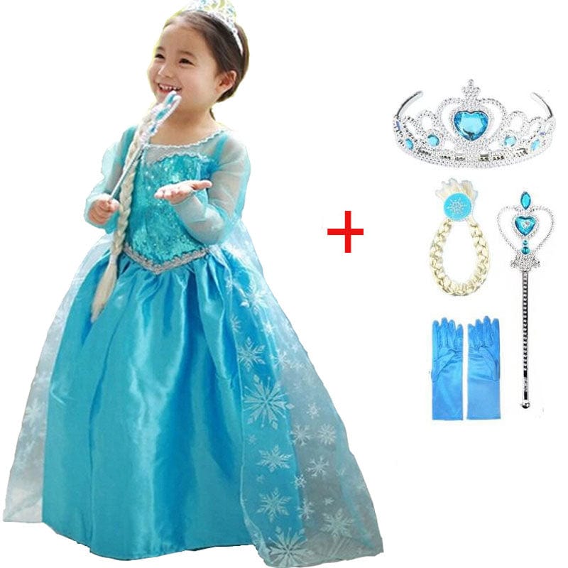 Blaue Prinzessinnen-Set Kind – LunaBelle