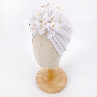 Weiche Baby-Turbanmütze mit Rüschendetail – KuschelGlanz (1+1 Gratis)