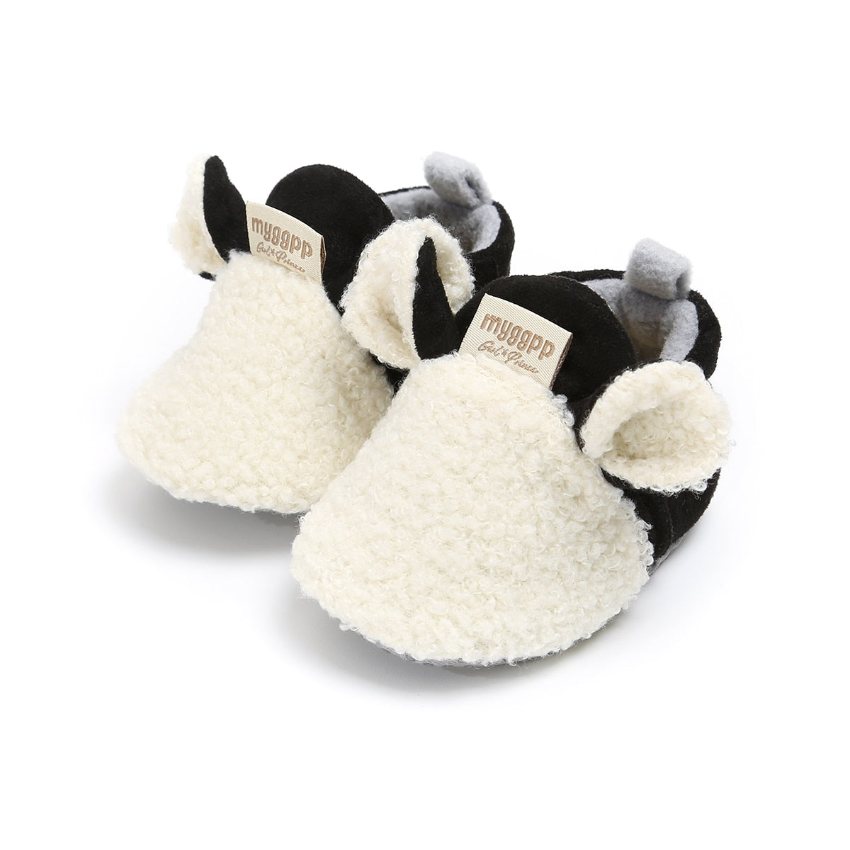 Weiche rutschfeste Lauflernschuhe für Babys mit Lamm-Motiv – Schrittchenwarm