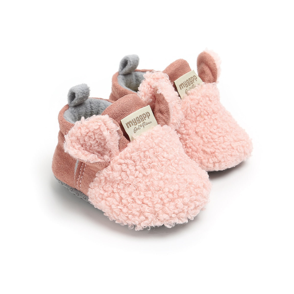 Weiche rutschfeste Lauflernschuhe für Babys mit Lamm-Motiv – Schrittchenwarm