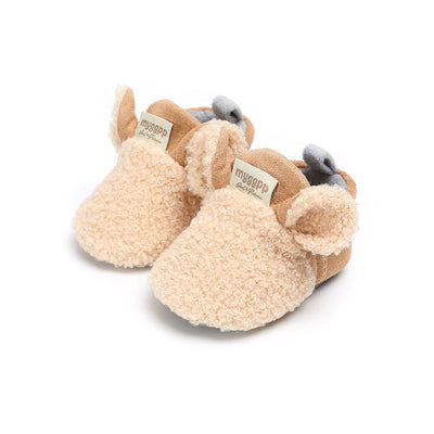 Weiche rutschfeste Lauflernschuhe für Babys mit Lamm-Motiv – Schrittchenwarm