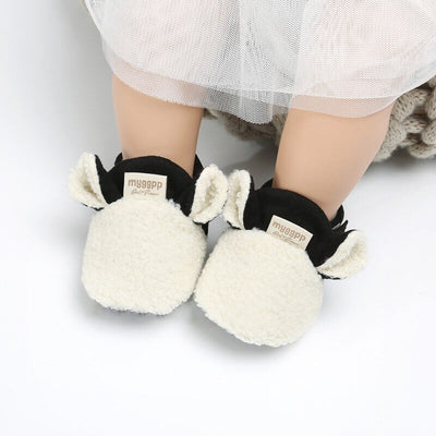 Weiche rutschfeste Lauflernschuhe für Babys mit Lamm-Motiv – Schrittchenwarm