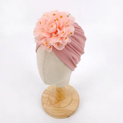 Weiche Baby-Turbanmütze mit Rüschendetail – KuschelGlanz (1+1 Gratis)