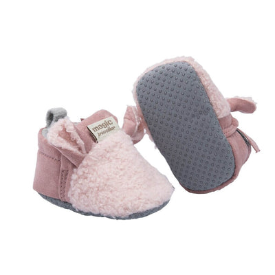 Weiche rutschfeste Lauflernschuhe für Babys mit Lamm-Motiv – Schrittchenwarm