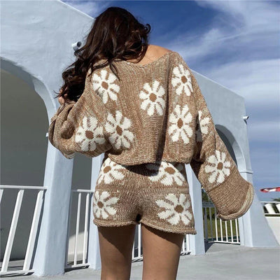 Zeyria - Bequeme Strickset für Damen mit elegantem Stil