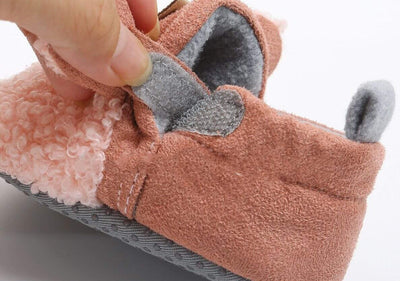 Weiche rutschfeste Lauflernschuhe für Babys mit Lamm-Motiv – Schrittchenwarm