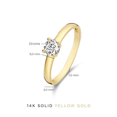Gold Mira Castelle Ring