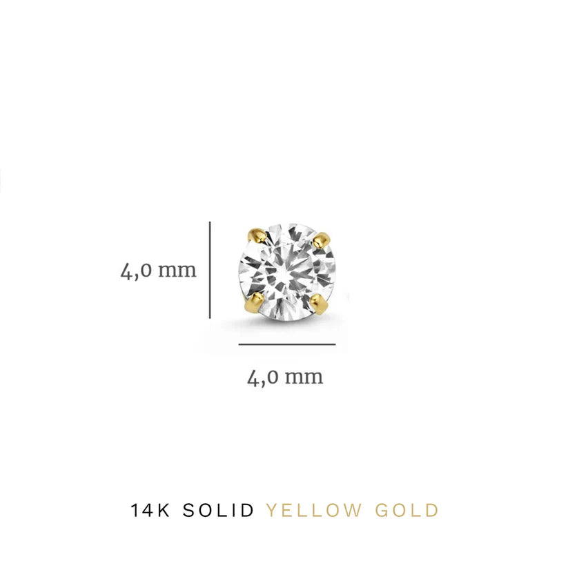 Larmes de Lune Gold Stein Earring Set