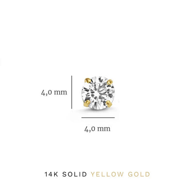 Larmes de Lune Gold Stein Earring Set