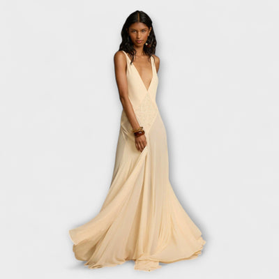 Lavinia - Maxi Dress mit tiefem V-Ausschnitt