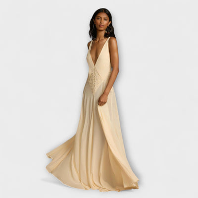 Lavinia - Maxi Dress mit tiefem V-Ausschnitt
