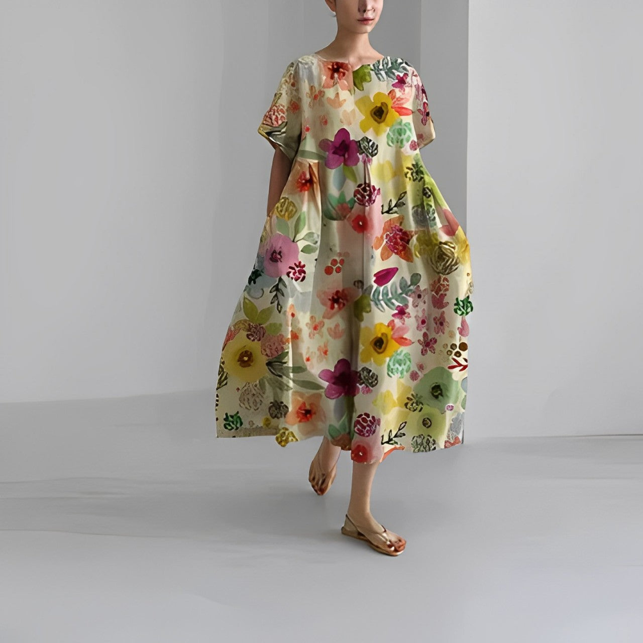 Bedrucktes Kleid für Damen – Velya