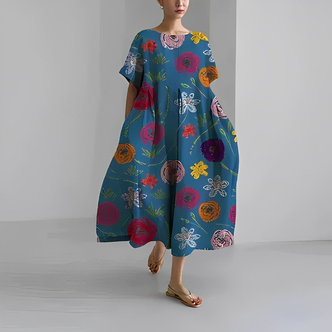 Bedrucktes Kleid für Damen – Velya