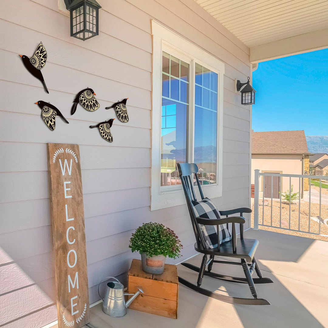 WoodCraft – Wanddekoration aus Holz mit Fliegenden Vögeln