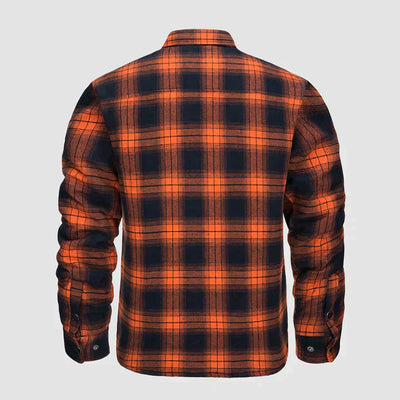 Achee - Herrenjacke Gesteppt aus Flanell Warm und Bequem für den Winter