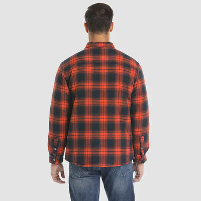 Achee - Herrenjacke Gesteppt aus Flanell Warm und Bequem für den Winter