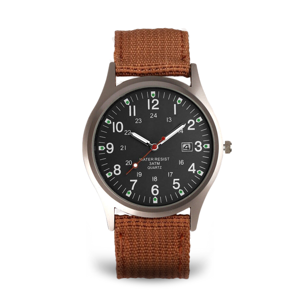 Armbanduhr im lässigen Stil, inspiriert von Military-Uhren
