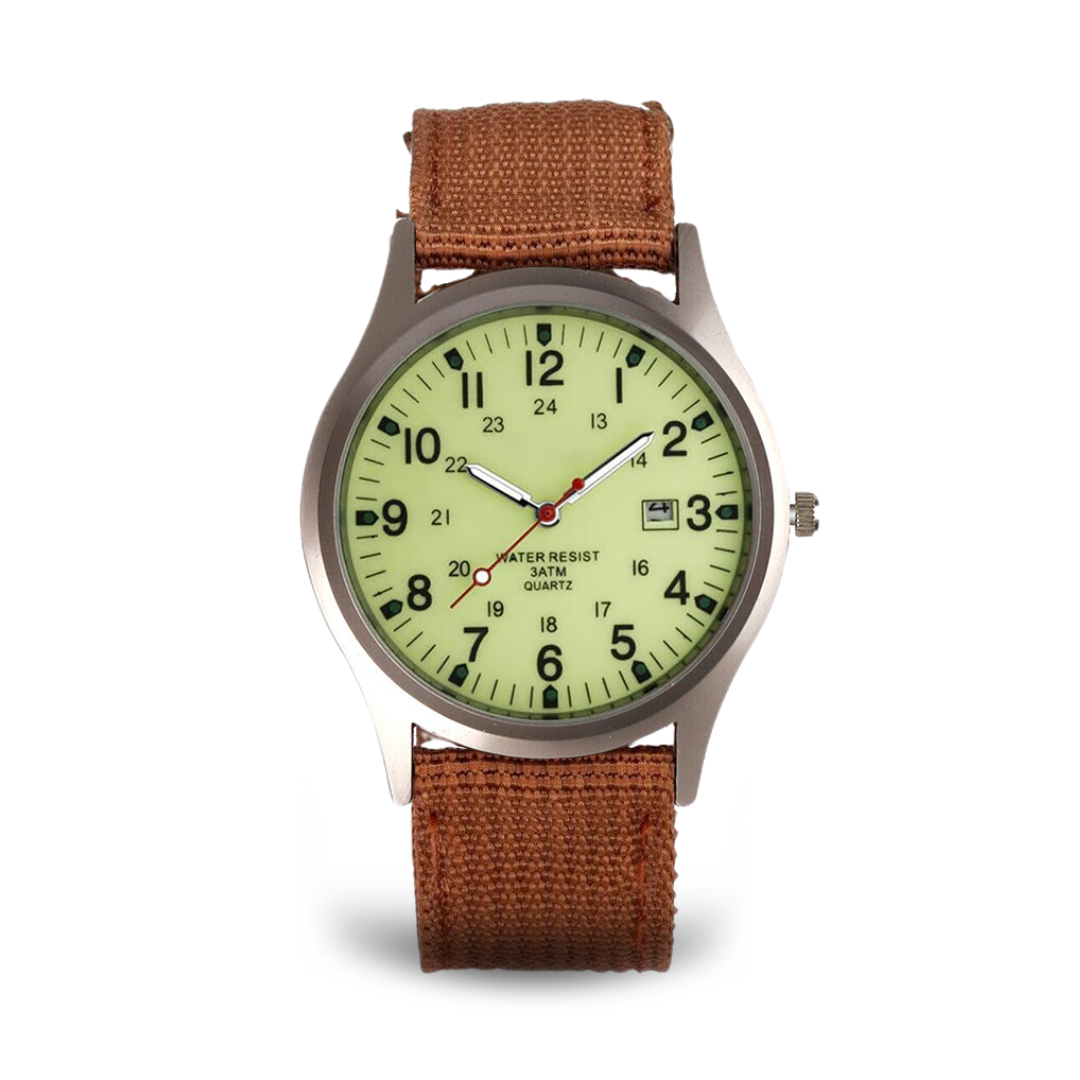 Armbanduhr im lässigen Stil, inspiriert von Military-Uhren