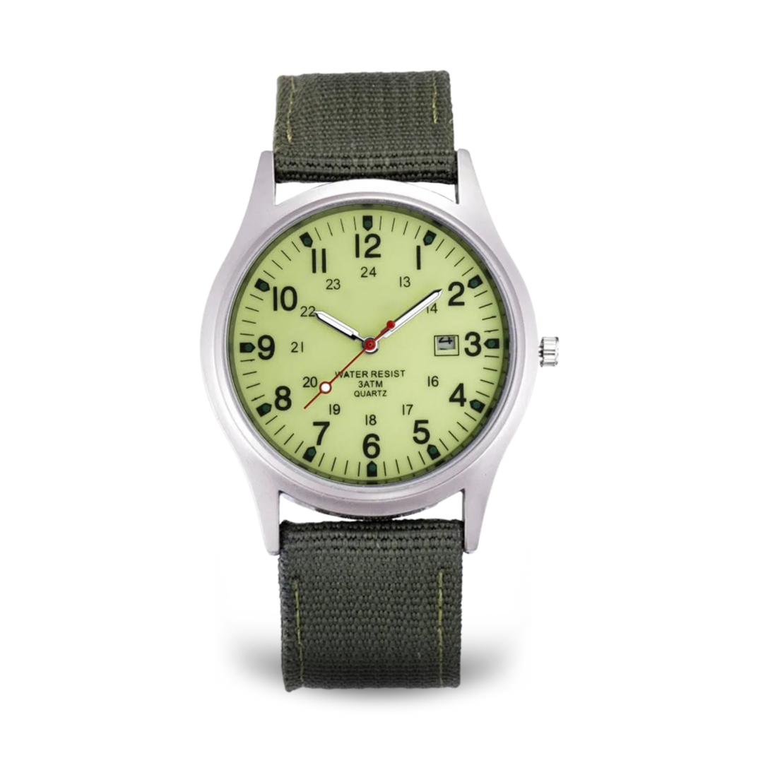 Armbanduhr im lässigen Stil, inspiriert von Military-Uhren