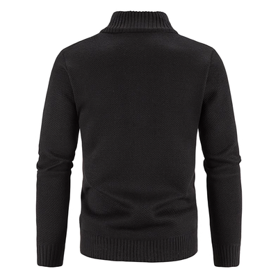 Arcel | Herren Strickjacke mit Reißverschluss | Schwarz