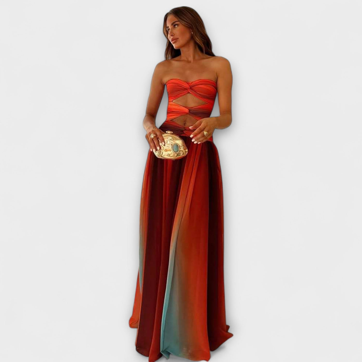 Laney - Maxikleid mit Off-Shoulder-Design