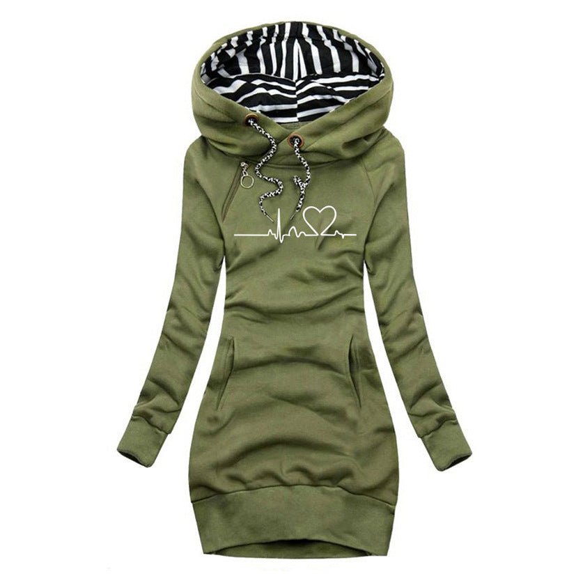 Anne | Herzschlag Bedruckter Pullover