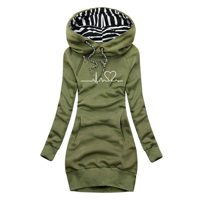 Anne | Herzschlag Bedruckter Pullover