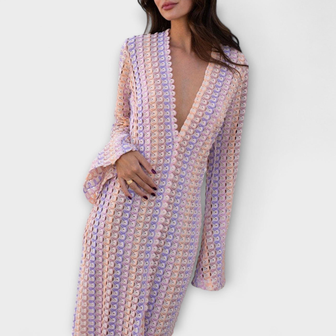 Elina – Maxikleid mit V-Ausschnitt und Urlaubs-Feeling
