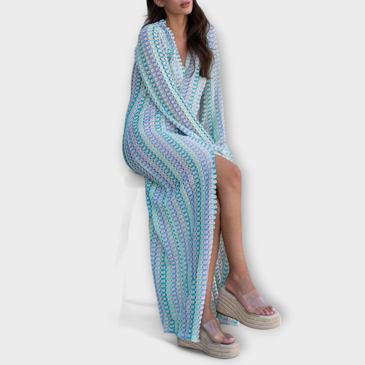 Elina – Maxikleid mit V-Ausschnitt und Urlaubs-Feeling