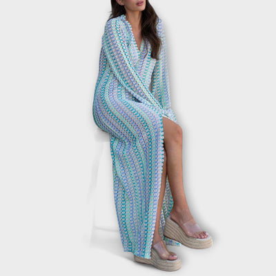 Elina – Maxikleid mit V-Ausschnitt und Urlaubs-Feeling