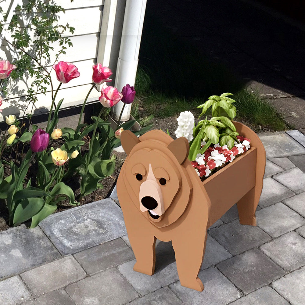Brauner Bär Pflanzgefäß