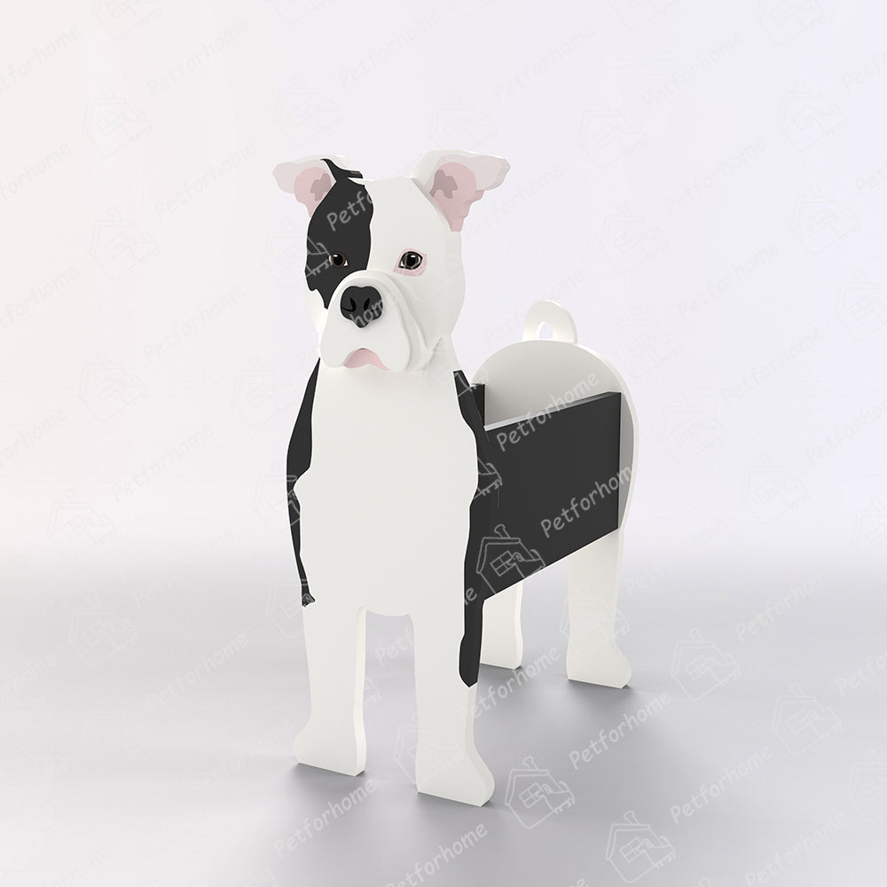 Blumentopf im Amerikanische Bulldogge Design