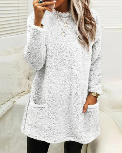 Weicher Pullover in Übergröße für Damen