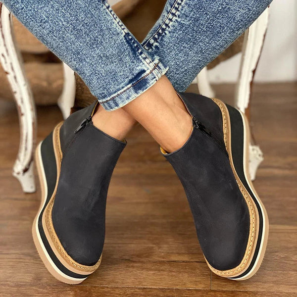 Yara | Stilvolle Komfort-Stiefelette aus Leder