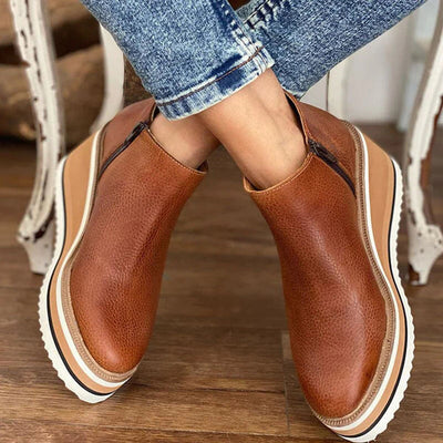 Yara | Stilvolle Komfort-Stiefelette aus Leder