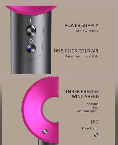 Beauty Pro | Eleganter 5-in-1 Haartrockner für Professionelles Styling