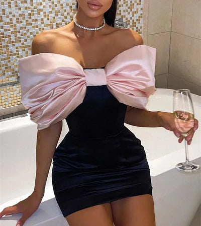 Aelia - Glamouröses Damenkleid mit Strikdetail für Hochzeitsgäste