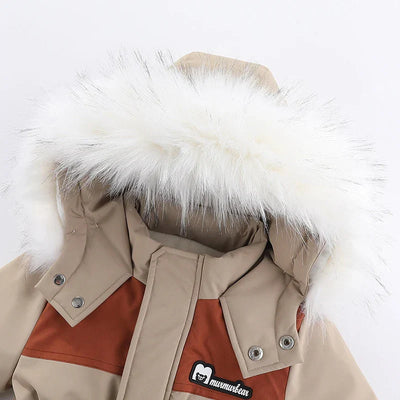 Baby-Winteroverall mit Kapuze, wasserdicht und gefüttert – Mila