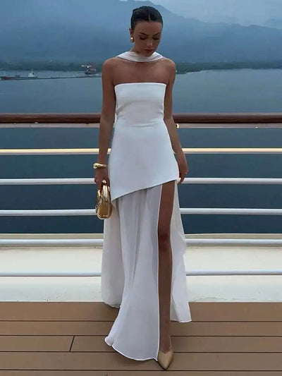 Ziva | Elegantes Damenkleid mit Seitlicher Fente für Hochzeitsgast und Festliche Anlässe