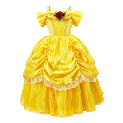 Gelbe Prinzessinnen-Set Kind – Bellezia