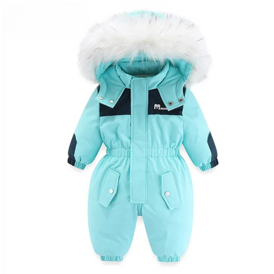 Baby-Winteroverall mit Kapuze, wasserdicht und gefüttert – Mila