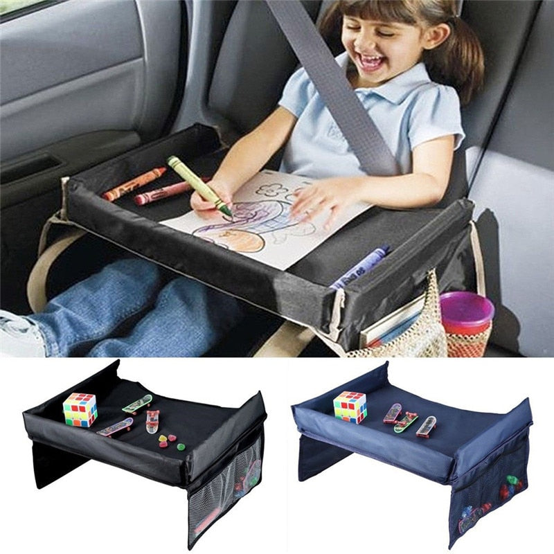 Auto-Spieltablett für Kinder mit Seitentaschen – Reiseorganisator TripTab