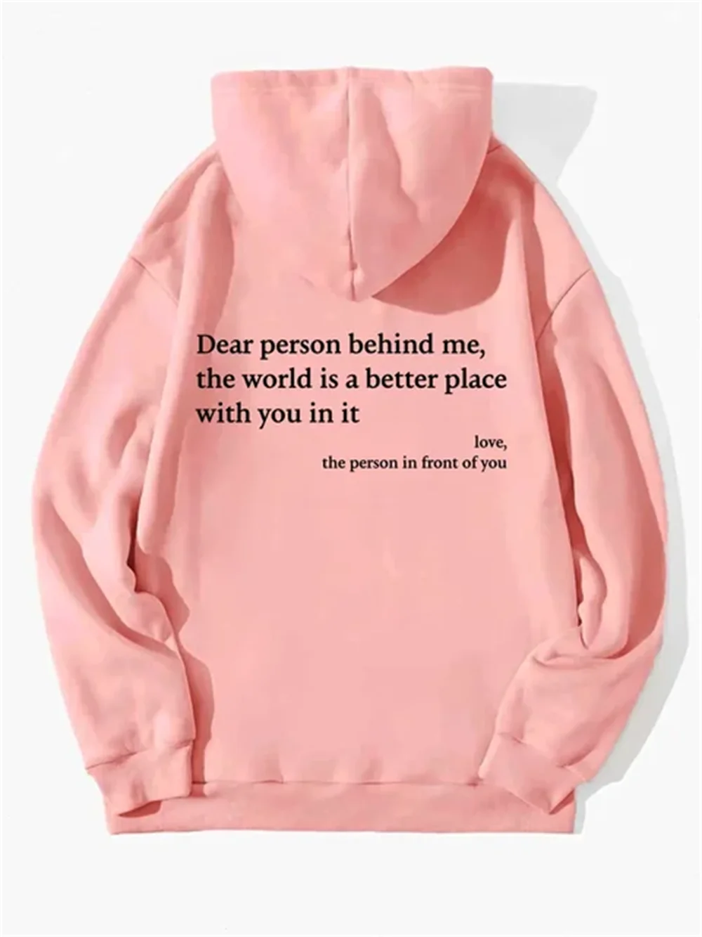 Amelia™ – Nachdenklicher Botschaft Hoodie
