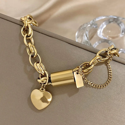 Gemütliches Chunky-Armband in Gold