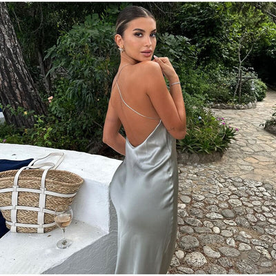 Ärmelloses Maxi-Kleid für Damen - Seralyae