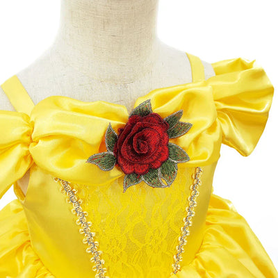 Gelbe Prinzessinnen-Set Kind – Bellezia