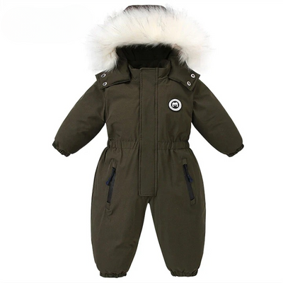Baby-Winteroverall mit Kapuze, wasserdicht und gefüttert – Mila